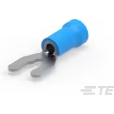 TE Connectivity-52956-3 Terminales del conductor Spring Spade Terminal 14-16AWG Brass Blue 23.39mm Tin T/R