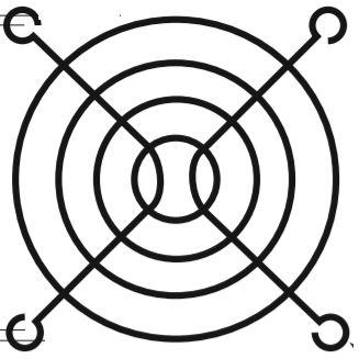 MinebeaMistumi – NMB Technologies-55023 Thermal Management Accessories Thrml Mgmt Access Fan Guard 60mm