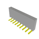 Conn Socket Strip SKT 9 POS 2.54mm Solder RA Side Entry Thru-Hole Layer