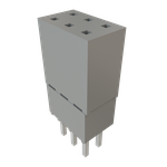 Conn Elevated Socket SKT 6 POS 2.54mm Solder ST Top Entry Thru-Hole Bulk