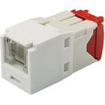 Cat 5e Spring Shuttered Jack, TG Style, AW