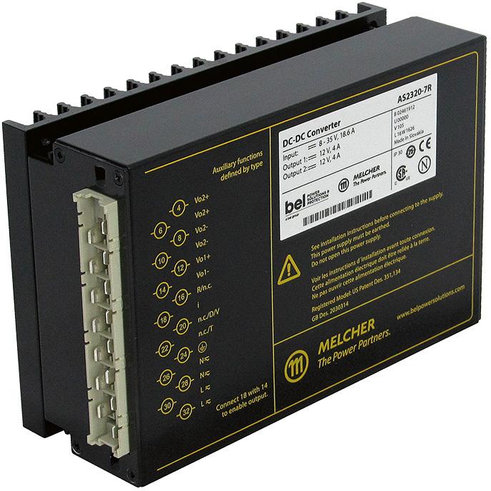 Bel Power Solutions-DS2660-9ERG DC/DC-Wandler und Spannungsreglermodul Module DC-DC 110VIN 2-OUT 24V/24V 2A/2A 100W 15-Pin