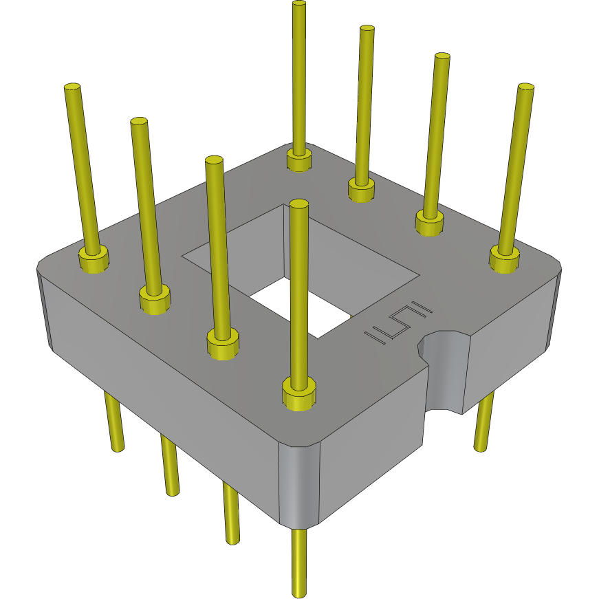 Samtec-APA-308-T-M Presa connettore Conn DIP Adapter HDR 8 POS 2.54mm ST Thru-Hole Tube