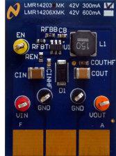 Texas Instruments-LMR14203XMKDEMO/NOPB Placas y kits de desarrollo de administración de potencia LMR14203 DC to DC Converter and Switching Regulator Chip 1.2V Output Demonstration Board