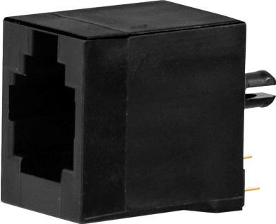 Bel Fuse-SS-90000-010 Steckverbinder, Telefon und Telekommunikation Conn RJ-12 F 6 POS 1.27mm Solder ST Thru-Hole 6 Terminal 1 Port Tray