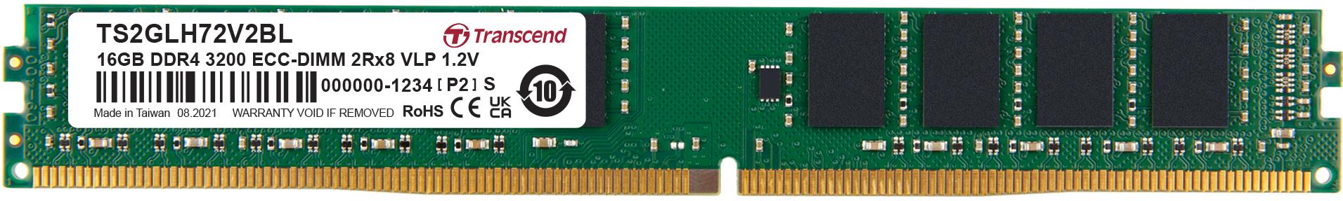 Transcend Information-TS2GLH72V2BL Memory Modules DRAM Module DDR4 SDRAM 16Gbyte 288 Long DIMM Bulk