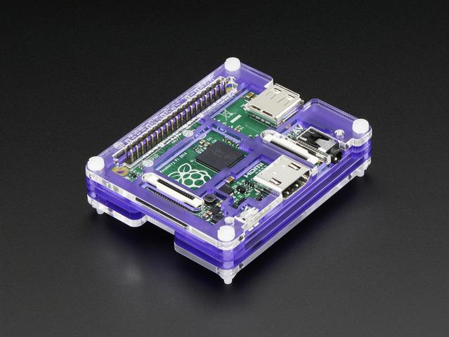 Adafruit Industries-2296 Cajas, compartimentos y anaqueles Violet Surface Mount Electronic Enclosure