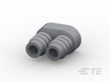 TE Connectivity-2213782-2 Steckverbinderzubehör Connector Accessories Wire Seal Straight Silicone Rubber Gray
