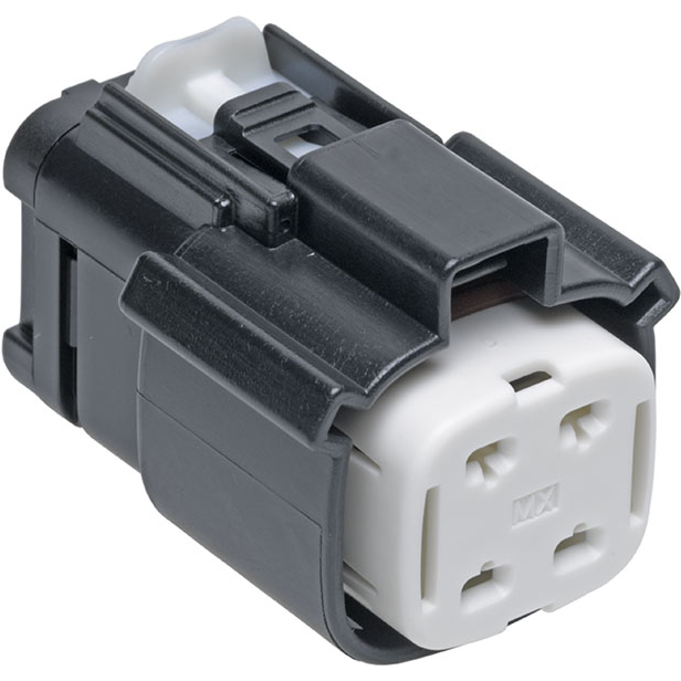 Molex-0194320001 Carcaza de cables discretos de conector Conn Housing RCP 4 POS 7.62mm Crimp ST Cable Mount MX150L™ Bag