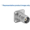 Bulgin Components PLC-RFTNCAA4PFHD RF-Steckverbinder TNCA Series Socket 4 Hole Flange