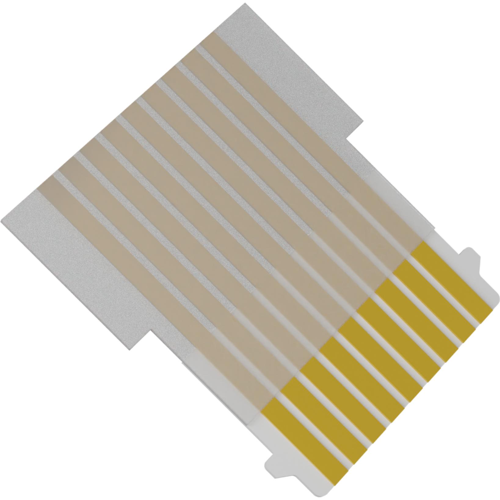 Molex-0150190771 Flachband Kabelbaugruppen Cable Assembly 0.076m 29AWG 1mm 9 to 9 POS FFC Jumper to FFC Jumper M-M Premo-Flex FFC Jumper Bag