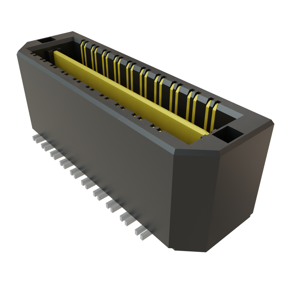 Samtec-QTH-020-02-F-D-DP-A Cabezales del conector y receptáculos PCB Conn Micro High Speed Terminal Strip HDR 40 POS 0.5mm Solder ST Top Entry SMD Tray