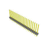 Conn Unshrouded Header HDR 22 POS 2.54mm Solder ST Top Entry Thru-Hole Bulk