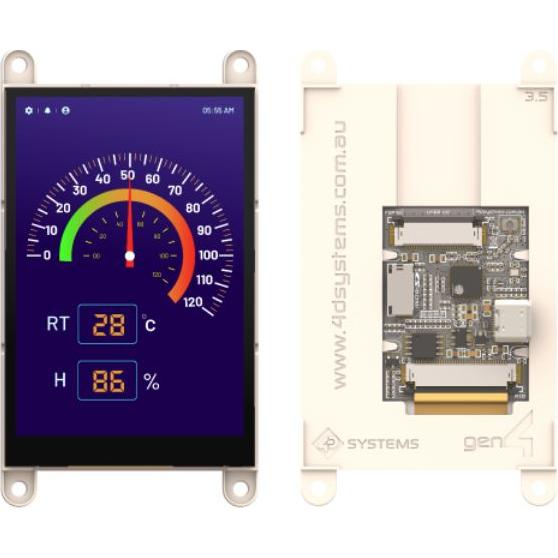 4D Systems-GEN4-ESP32-35CT TFT 模块 3.5in TFT 320x480Pixels RGB 295cd/m2 LED Backlight -20°C to 65°C