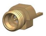 HUBER+SUHNER-29976BM-4-006 射频连接器 Conn SMPM-T 0Hz to 65GHz 50Ohm Solder ST Edge Mount M Gold