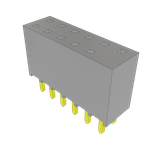 Conn Socket Strip SKT 12 POS 2.54mm Solder ST Top Entry Thru-Hole Bulk