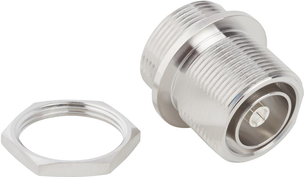 Amphenol RF-272301 RF-Steckverbinder Conn 7/16 Adapter 0Hz to 6GHz 50Ohm ST Panel Mount RCP/RCP Silver