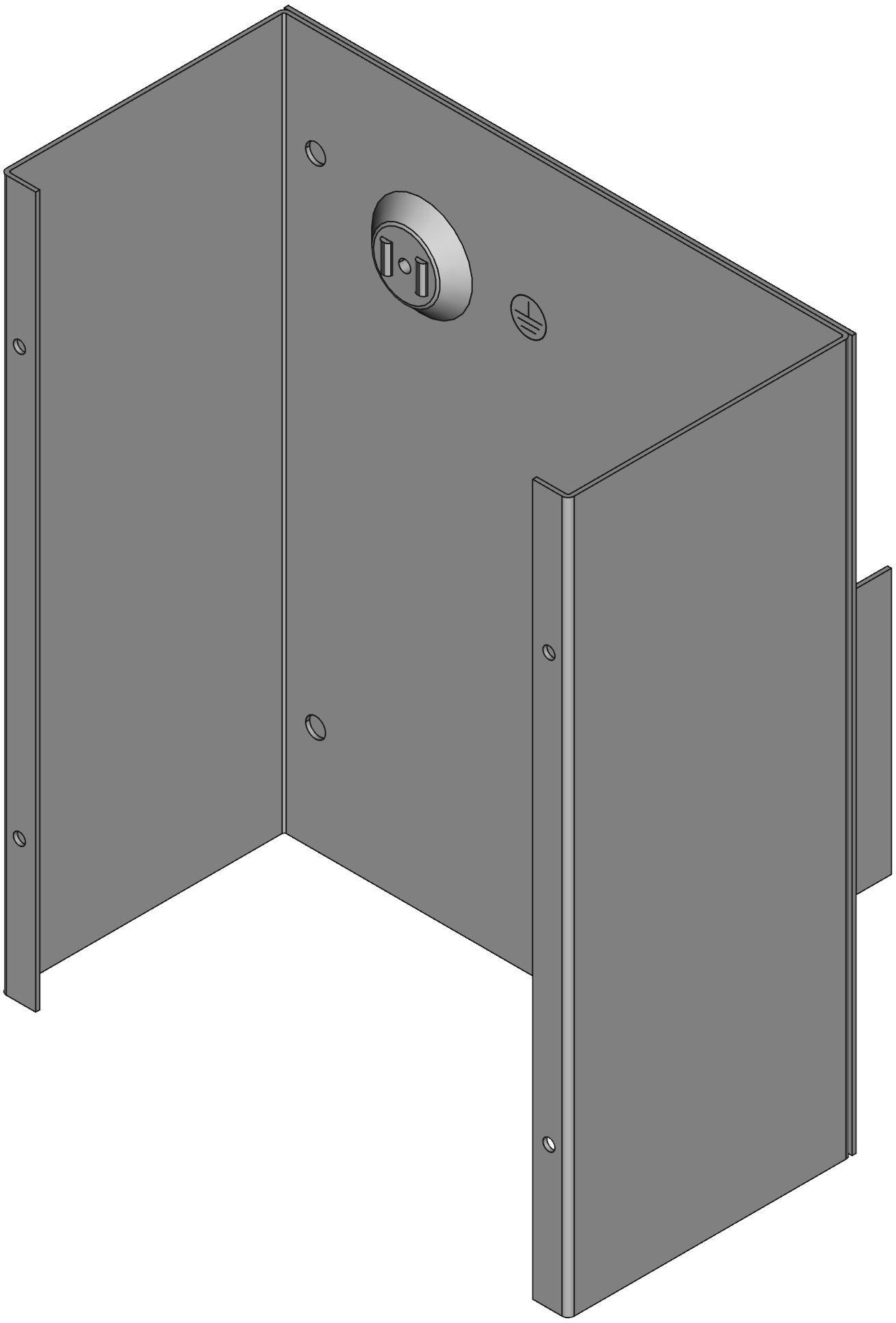 Hammond Manufacturing-CS1084 Cajas, compartimentos y anaqueles Gray Mild Steel Wall Mount Junction Box
