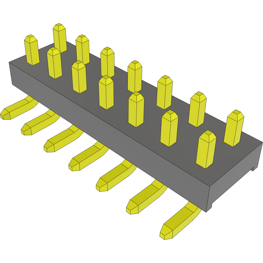 Samtec-TMM-107-05-G-D-SM Steckverbinderleisten und Leiterplattenbuchsen Conn Unshrouded Header HDR 14 POS 2mm Solder ST Top Entry SMD Tube
