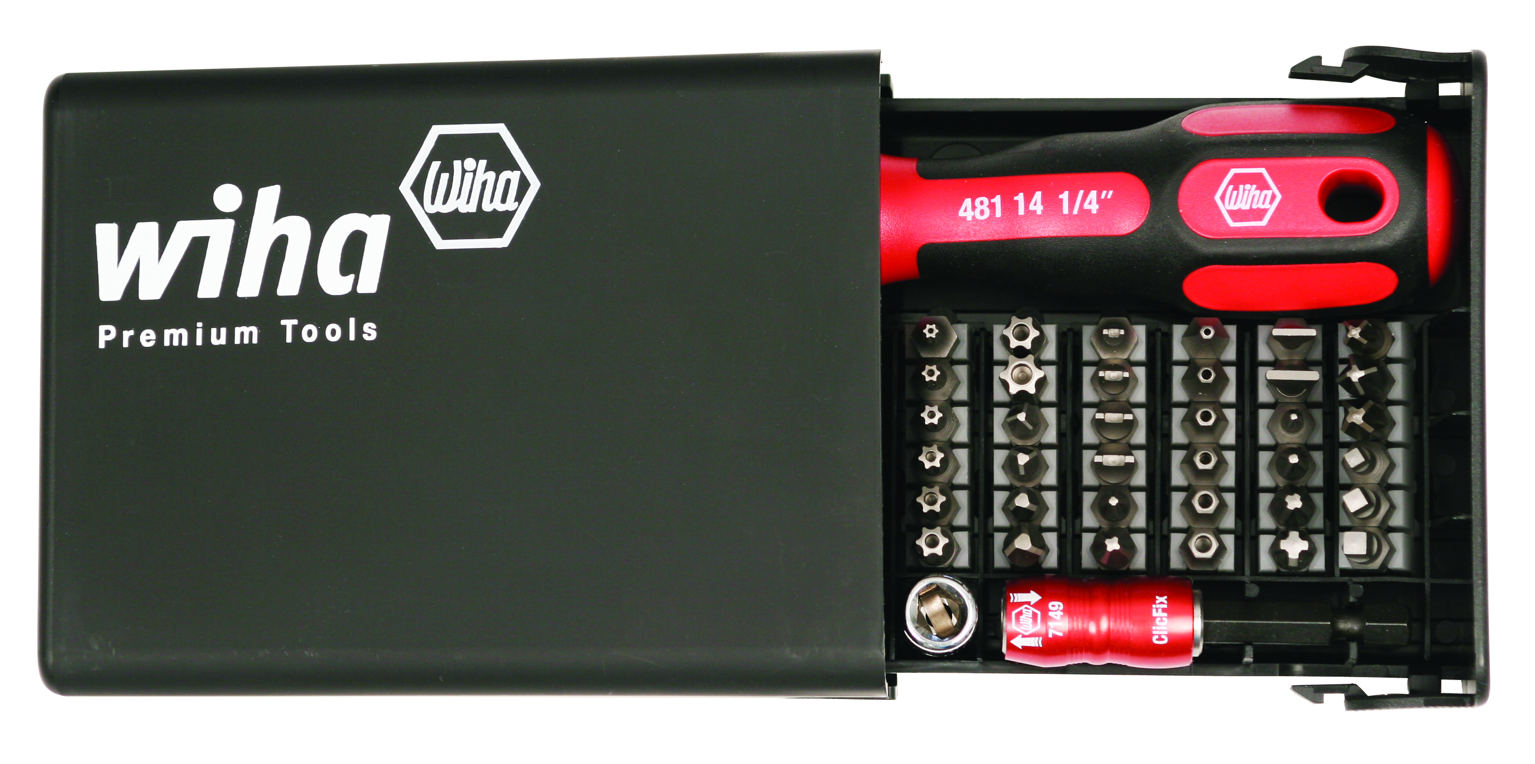 Wiha Tools USA-71991 Tools Other Tools and Accessories, Security Bits Collector with Locking Bit Holder 39 Piece Set