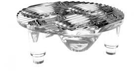 Carclo Technical Plastics-10510 Lentes ópticos Round Optical Lens Polycarbonate