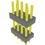 Conn Board Stacker HDR 8 POS 2.54mm Solder ST Thru-Hole Bulk