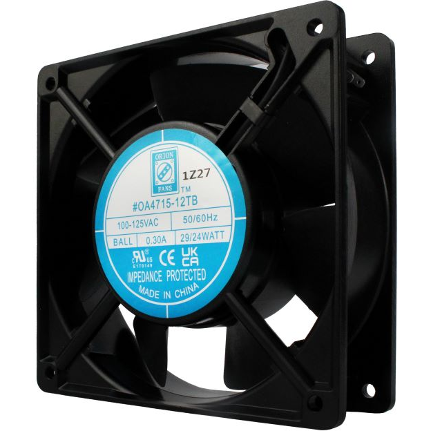 ORION FANS-OA4715-12TB Gebläse und Lüfter AC Fan Ball Bearing 120V 0.3A 24W 50Hz/60Hz 3000RPM 110CFM 44dB Flange Mount