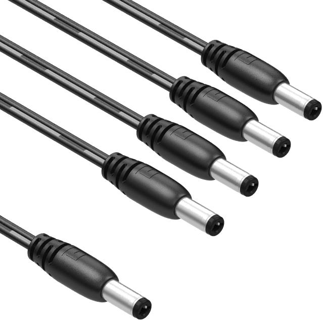 Tensility International-10-02781 Cable Assembly DC Power Cable Assembly 0.915m DC Power Plug to 4DC Power Plug 2 to (2/2/2/2)POS (4)M-M 18AWG