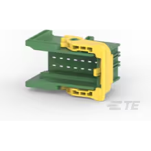TE Connectivity-1-1718485-3 Connector Accessories Connector Accessories Carrier Straight Glass Filled Polybutylene Terephthalate Green Box