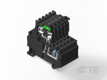 TE Connectivity-2271583-1 Bloques terminales del conector Conn Terminal Block F 4 POS 6.15mm Spring Clamp DIN Rail 10A/Contact