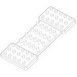 TE Connectivity-1542992-2 Kühlkörper Heat Sink Passive SFP Pin Array Adhesive Aluminum 6063-T5 Nickel