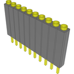 Conn Socket Strip SKT 10 POS 2.54mm Solder ST Top Entry Thru-Hole Bulk