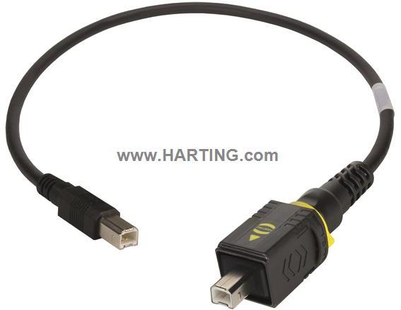 HARTING-09454453915 Cable Assembly USB Cable Assembly USB, 5m, Copper Cable, Shielded
