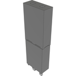 Conn Elevated Socket SKT 2 POS 2.54mm Solder ST Top Entry Thru-Hole Bulk