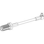 Straight Bulkhead Jack-to-Right-Angle Plug, Cable