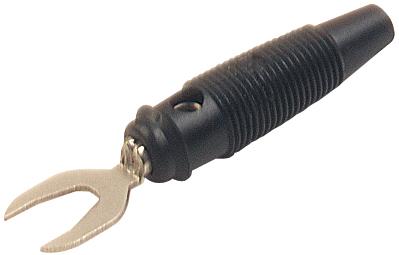 SKS Kontakttechnik-KB 2 BLACK Steckverbinder, elektronisches Testgerät Conn Spade Lug Adapter M 1 POS Screw ST Cable Mount 1 Port