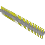 Conn Unshrouded Header HDR 34 POS 1.27mm Solder ST Top Entry Thru-Hole Tube