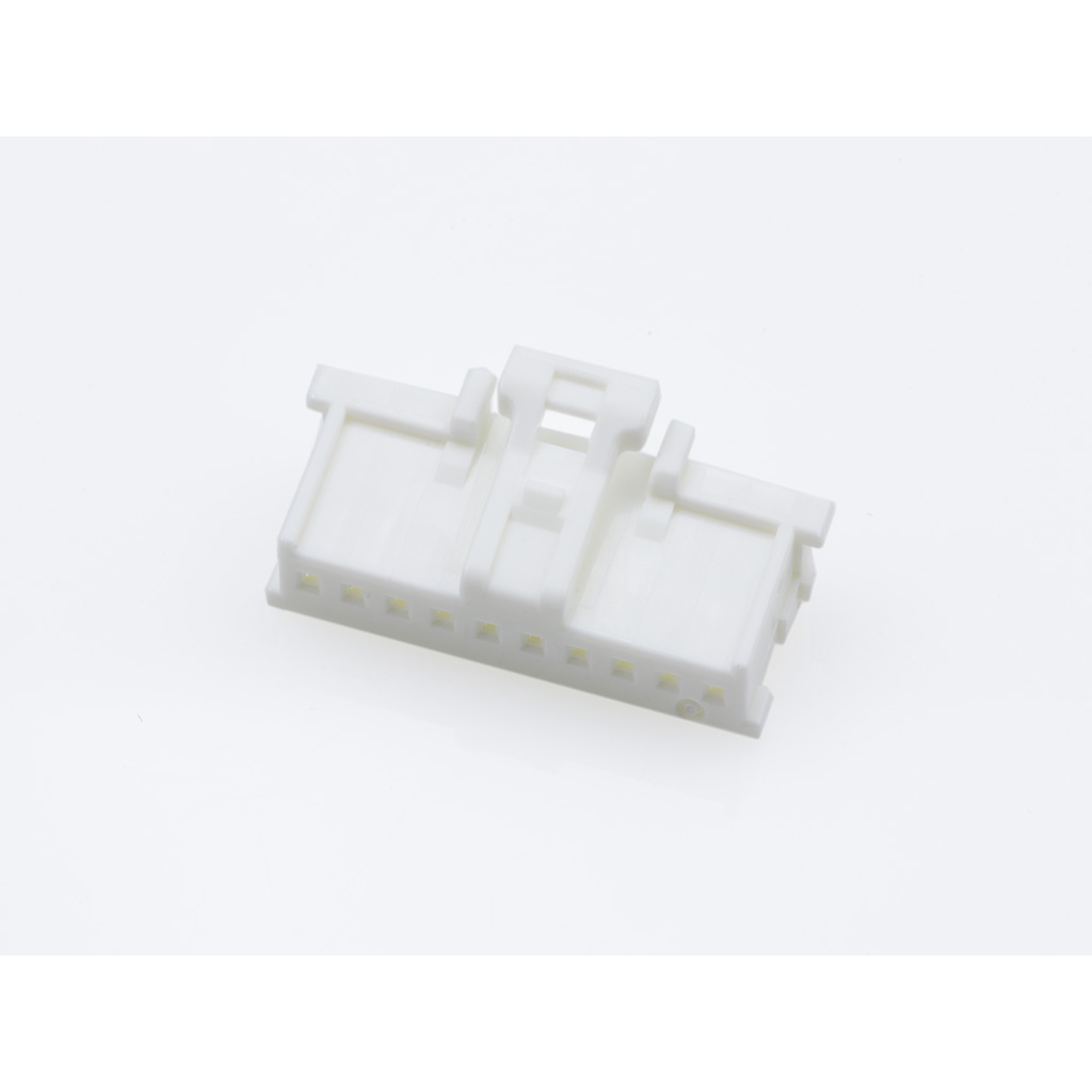 Molex-51382-1000 Connector Discrete Wire Housing Conn Housing RCP 10 POS 2mm Crimp ST Cable Mount White MicroClasp™ Bag
