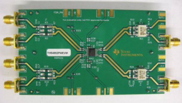 Texas Instruments-THS4552PWEVM Integrierte Verstärkerschaltung, Entwicklungsplatinen und -kits THS4552 Special Purpose Amplifier Evaluation Board