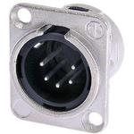 Conn XLR Connector M 5 POS Solder Cup ST Panel Mount 5 Terminal 1 Port