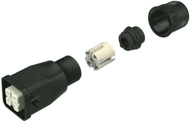 HARTING-09200030445 抽缩起动适配器 Hood 180° 3A Shell Size Silver Polycarbonate