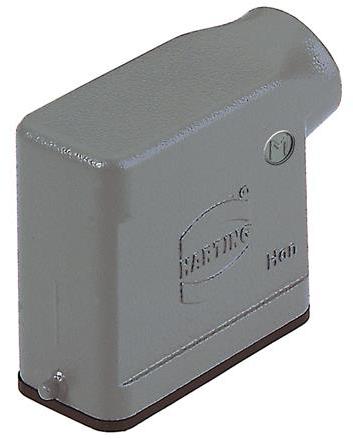 HARTING Technology Group-19200101540 Backshells Hood 90° 10A Shell Size Powder Die Cast Aluminum Single Lock Han®