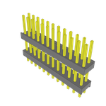 Conn Board Stacker HDR 24 POS 2.54mm Solder ST Top Entry Thru-Hole Bulk