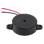 Audio Buzzer Piezo 3VDC 20VDC 10mA 12VDC 76dB 2200Hz to 3200Hz Flange Mount Wire Lead