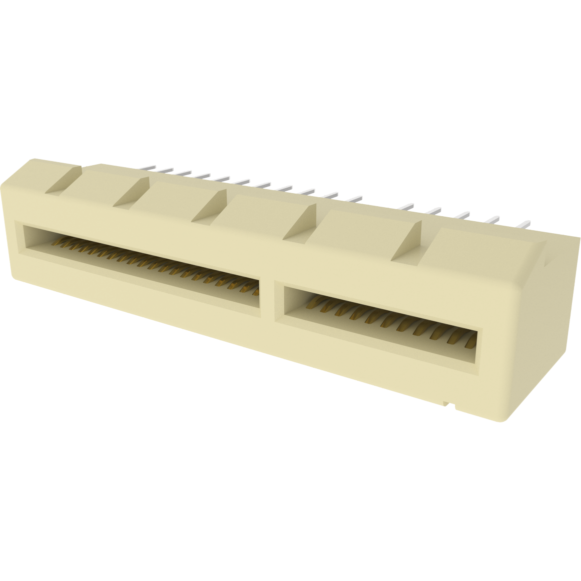 Amphenol Communications Solutions-10018783-00111TLF Steckverbinder, Kartenrand Conn PCI Express Card Edge SKT 64 POS 2mm Solder ST Thru-Hole Tray