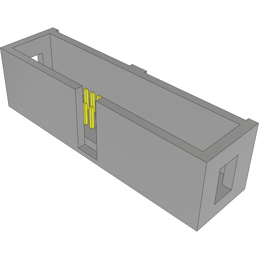 Samtec-TML-125-01-G-D Connector Headers and PCB Receptacles Conn Shrouded Header (4 Sides) HDR 50 POS 1.27mm Solder ST Thru-Hole Bulk
