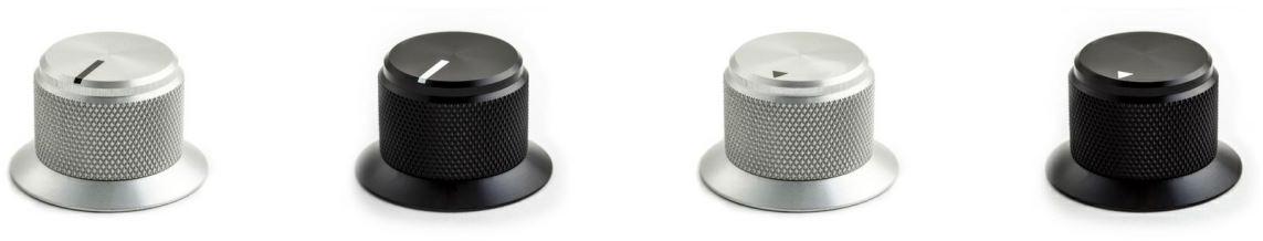 Kilo International-OESA-90-1-5 Control Knobs Control Knob, Round/Skirt Clear Arrow