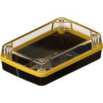 Black Polycarbonate Waterproof Pocket Enclosure with Yellow Seal	 <h4><strong>CALIFORNIA&nbsp;PROPOSITION</strong> ⚠️<strong>65&nbsp;WARNING</strong>⚠️</h4>