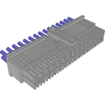 Samtec-MMSDT-15-20-L-24.00-S-K Cable Assembly AC Power Cable Assembly 0.609m Power 30 POS SKT Crimp 20AWG