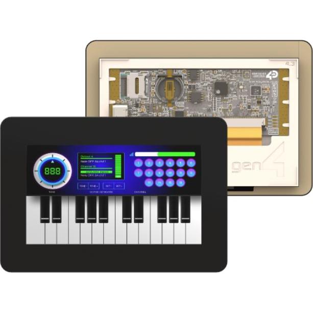 4D Systems-GEN4-ESP32-43CT-CLB Moduli TFT 4.3in TFT WVGA 800x480Pixels RGB 540cd/m2 LED Backlight -20°C to 65°C